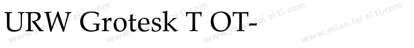 URW Grotesk T OT字体转换